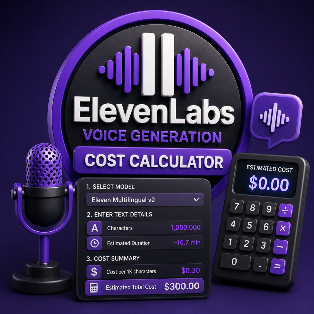 ElevenLabs Voice Generation Cost Calculator